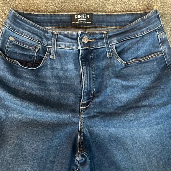 Levi’s Denizen High Rise Ankle Skinny Jeans Size 14 plus size 34 waist - Picture 1 of 3